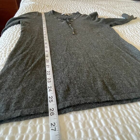 Vintage Calvin Klein Women's Gray 3/4 Sleeves Knit Top Pullover Sweater Size M - Picture 5 of 8